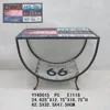 Spilice plate metal table for home decoration, Decorative metal table, Rectangle metal ottomans
