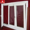 private custom designs double/triple insulating glass PVC/UPVC tilt&turn windows