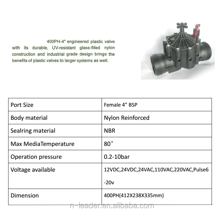 electric solenoid valve for geothermal water pump