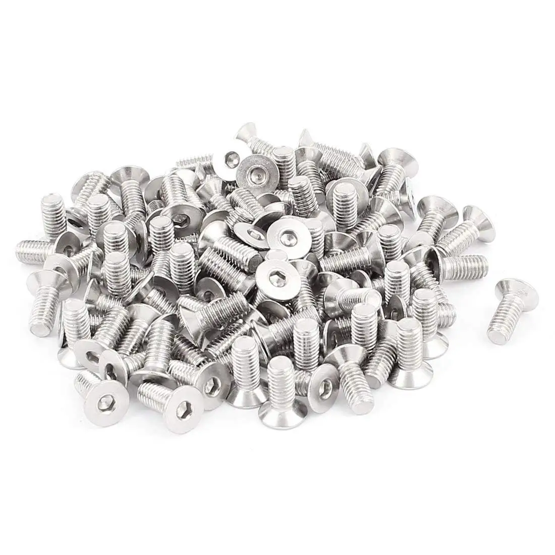 Pack of 100 Phillips Drive M3-0.5 Metric Coarse Threads 35mm Length Zinc Plated Finish Meets DIN 965 Flat Head Steel Machine Screw Fully Threaded