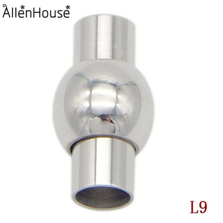 5 percent discount product,ball shape stainless steel leather cord end cap clasp and leather bracelets connector 8.jpg