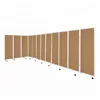 office partitions used 4 panel mobile concertina folding screen cork board room dividers