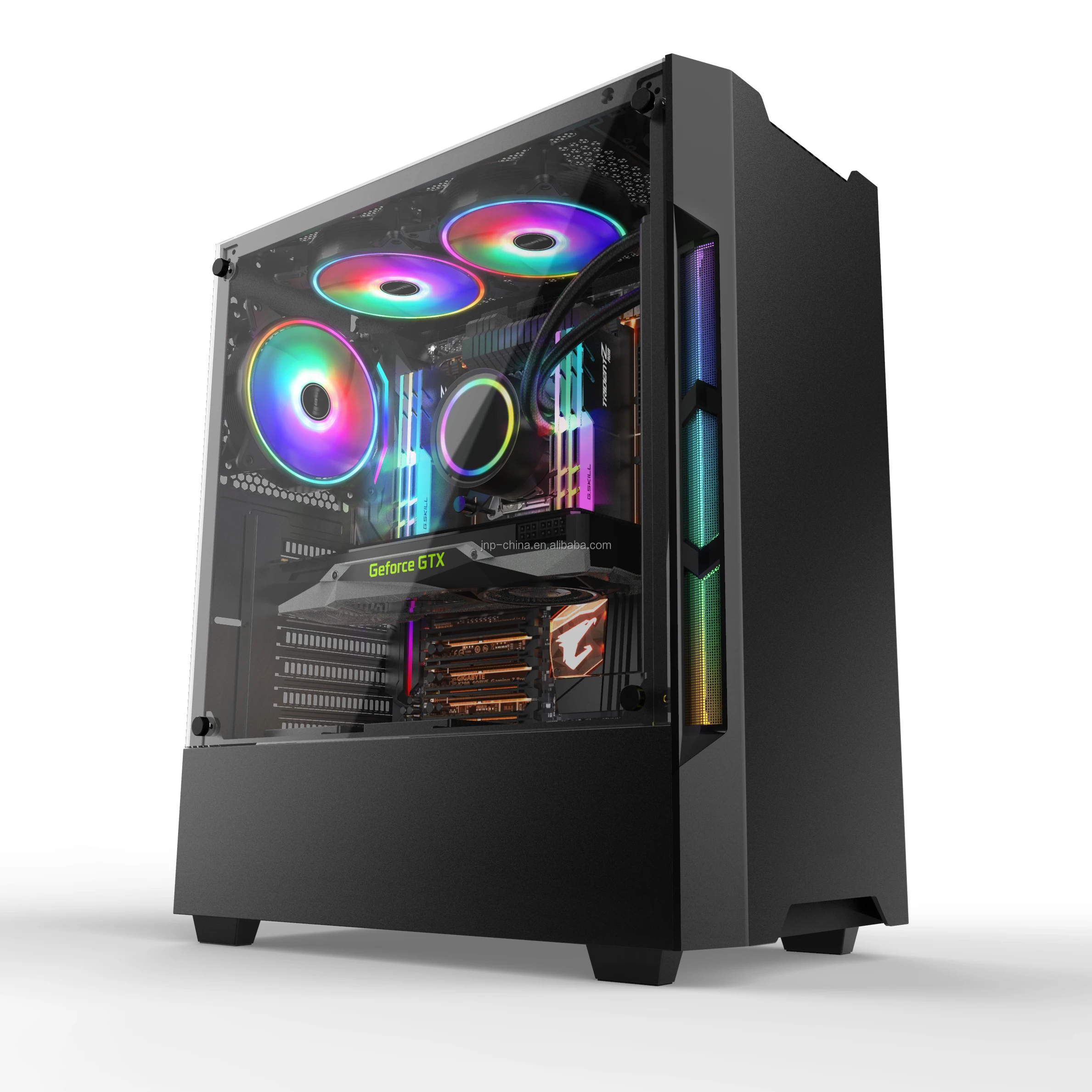 Two Tempered Glass Gaming Pc Cabinet Computer Case Gaming With
