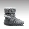 HC-160 Knitted Arctic fleece pom poms warm indoor boots slippers