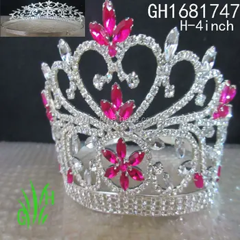 Rhinestone Pageant Crowns 4 Inch Vintage Wedding Tiaras Prince Crown