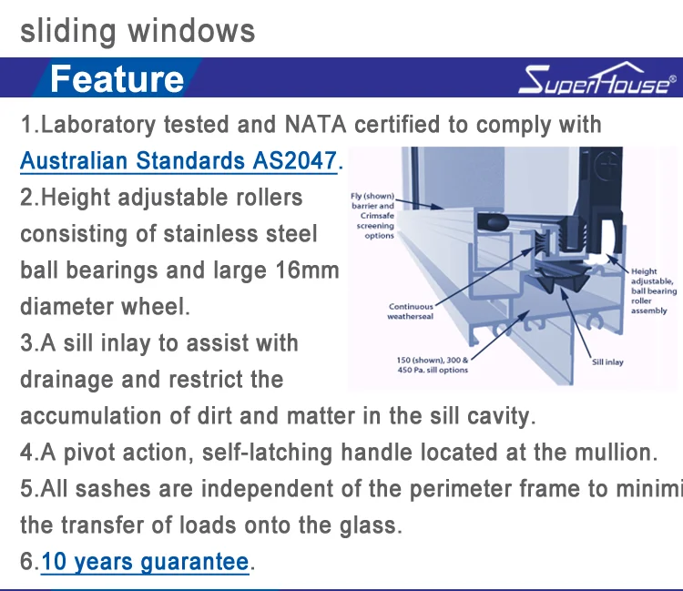 customized size powder coating laminated tempered glass fixed window used commercial aluminium large glass windows In china