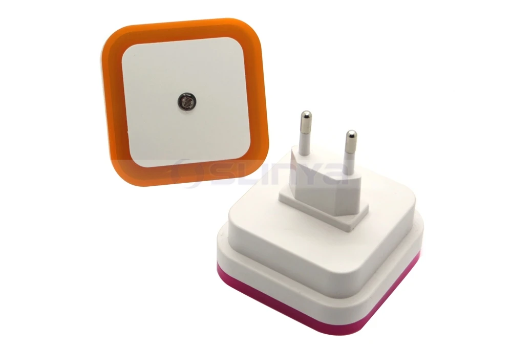 Light Control Auto Sensor Baby Bedroom Lamp Square Led Night Light For