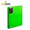 Paper dyed paper pocket file folder with elastic cord