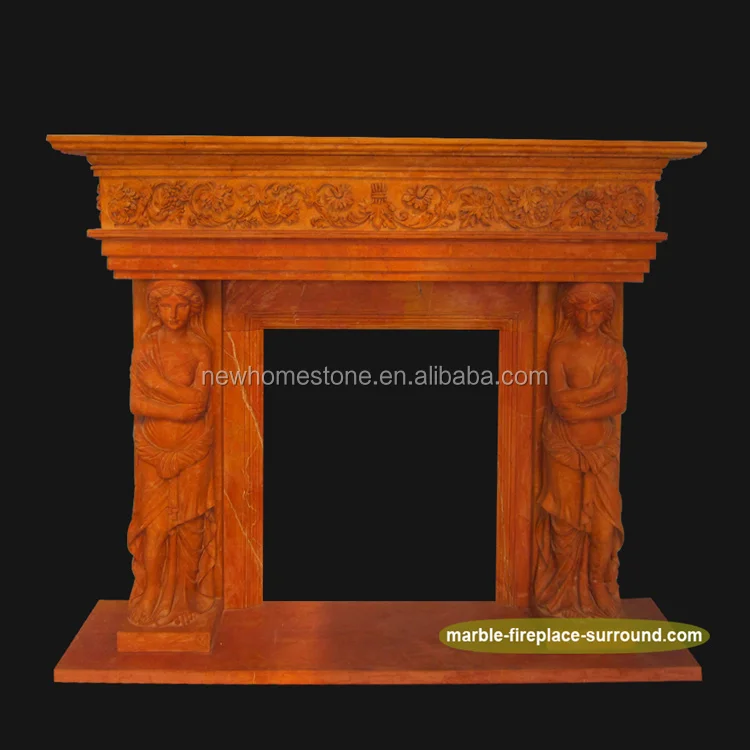 Red Marble Statue Antique Ideas Fireplace Mantel Buy Antique