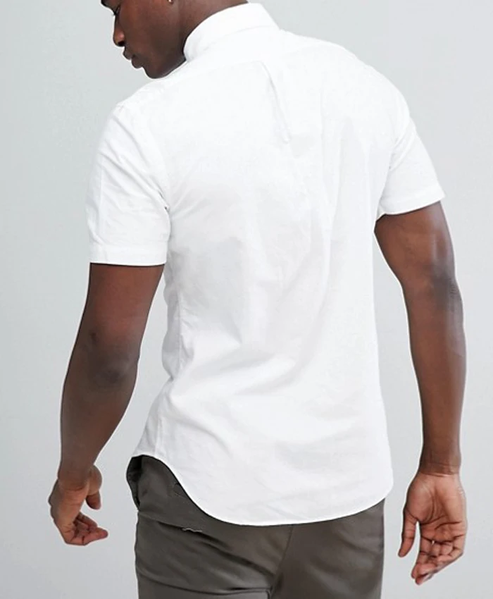 buy 修身适合白色男士衬衫,男士衬衫衣领设计,男士衬衫和裤子 product