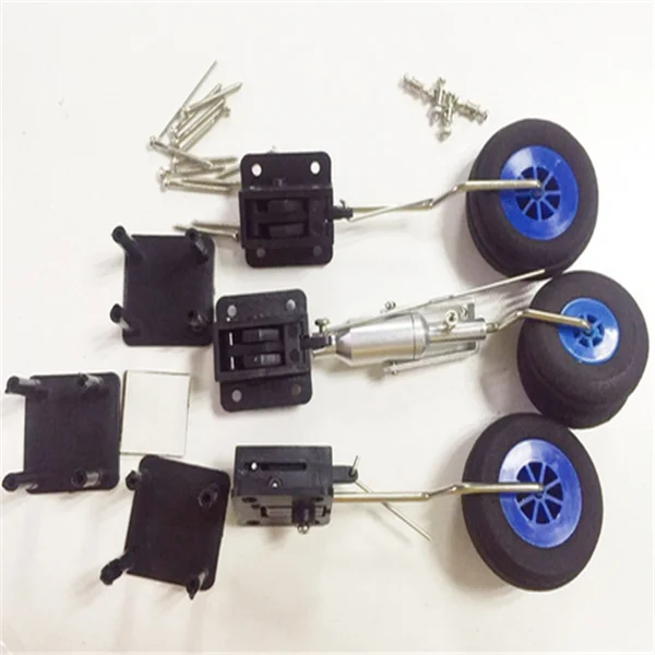 Wholesale Diy Plane Parts Retractable Landing Gear With Wheels Levers