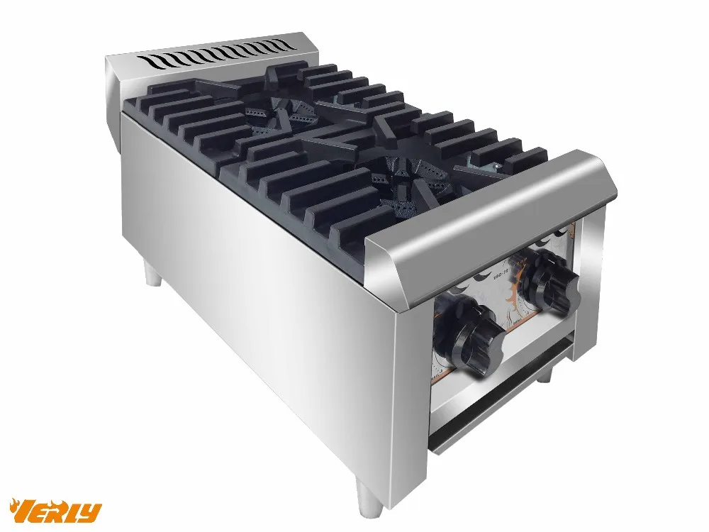 Stainless Steel Desktop Gas Combination/ Range Gas Stove With 2 Burner