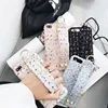 Woman Luxury Rivet Studded Strap Stand Phone Case For iPhone X Case Fabric Cover For iPhone 6S 7 8 Plus X XR XS Max