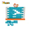 2019 Top sale kids brain puzzle wooden building blocks wall game for wholesale W13D215