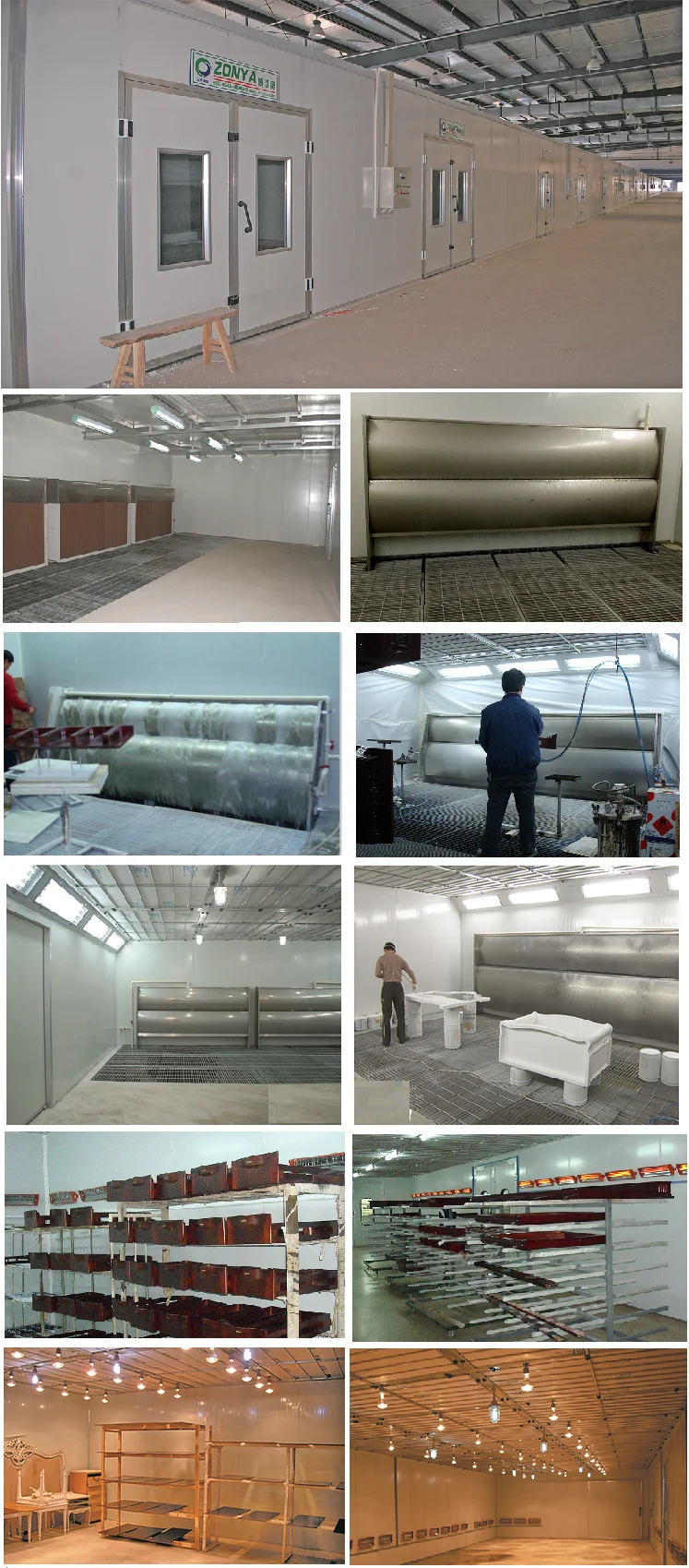 M3500 Furniture Spray Booth Paint Booth With Drying Room From China