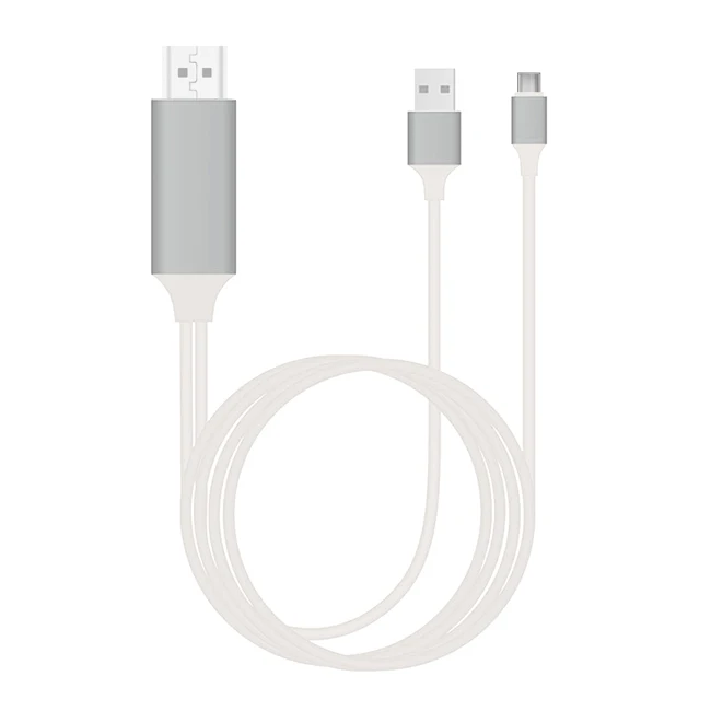 2M 4K USB Type-C to HDTV AV Adapter Cable for Phone Laptop