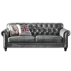High Quality Vintage Leather Classic Chesterfield Sofa for Living Room