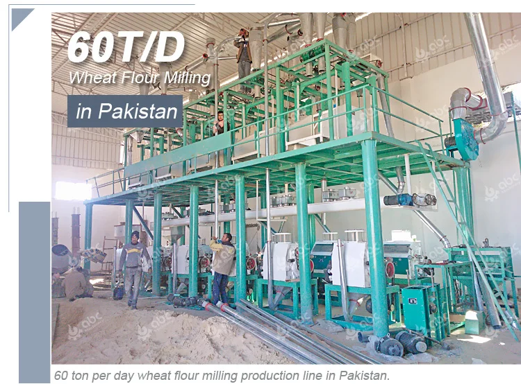 60 Ton Per Day Wheat Flour Production Line Wheat Flour Machine In