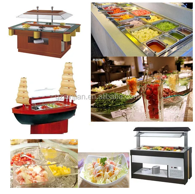 Used Restaurant Equipment For Sale/ Salad Bartable Top