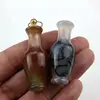 Simple design jade perfume bottle agate carving perfume bottle fancy agate jade stone perfume bottle jade gift pendants