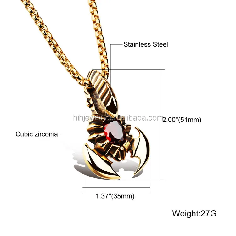 Big Stone Pendant Design 18k Gold 