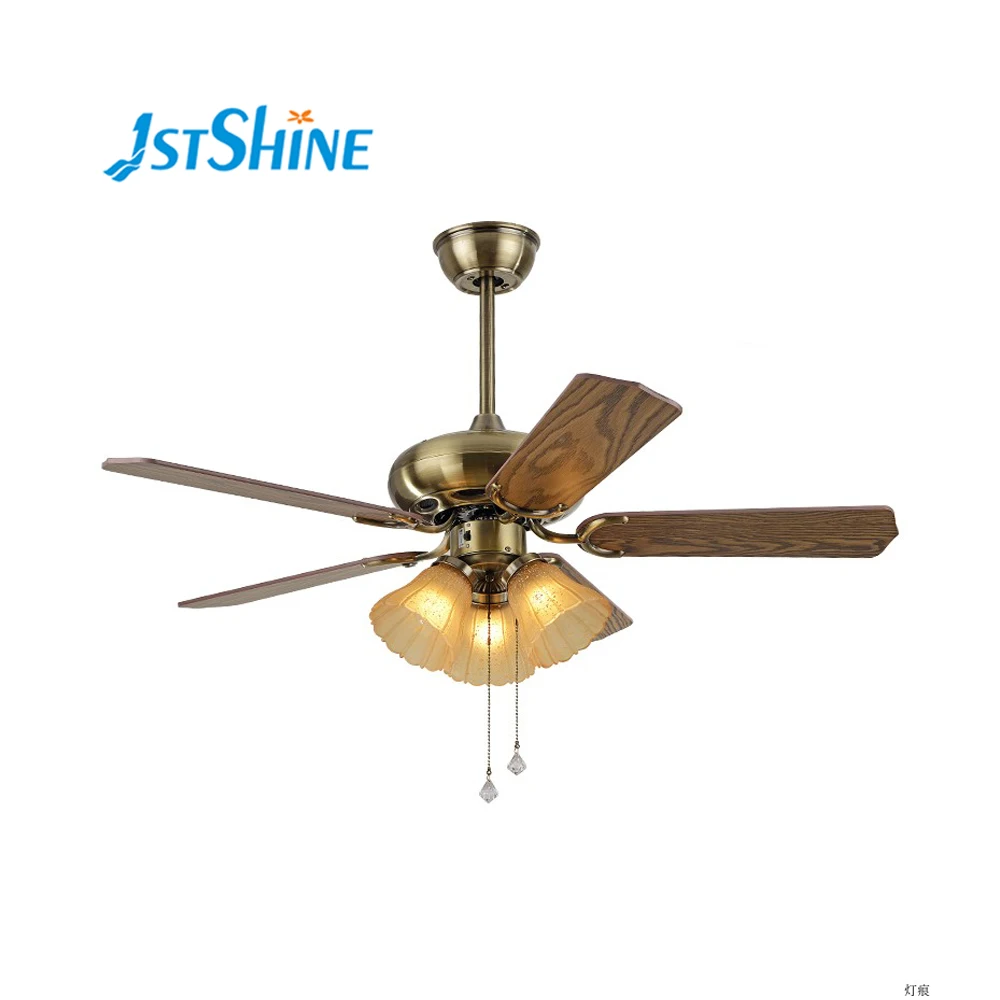 decorative antique bronze brass sealing ceiling fan with light chandelier