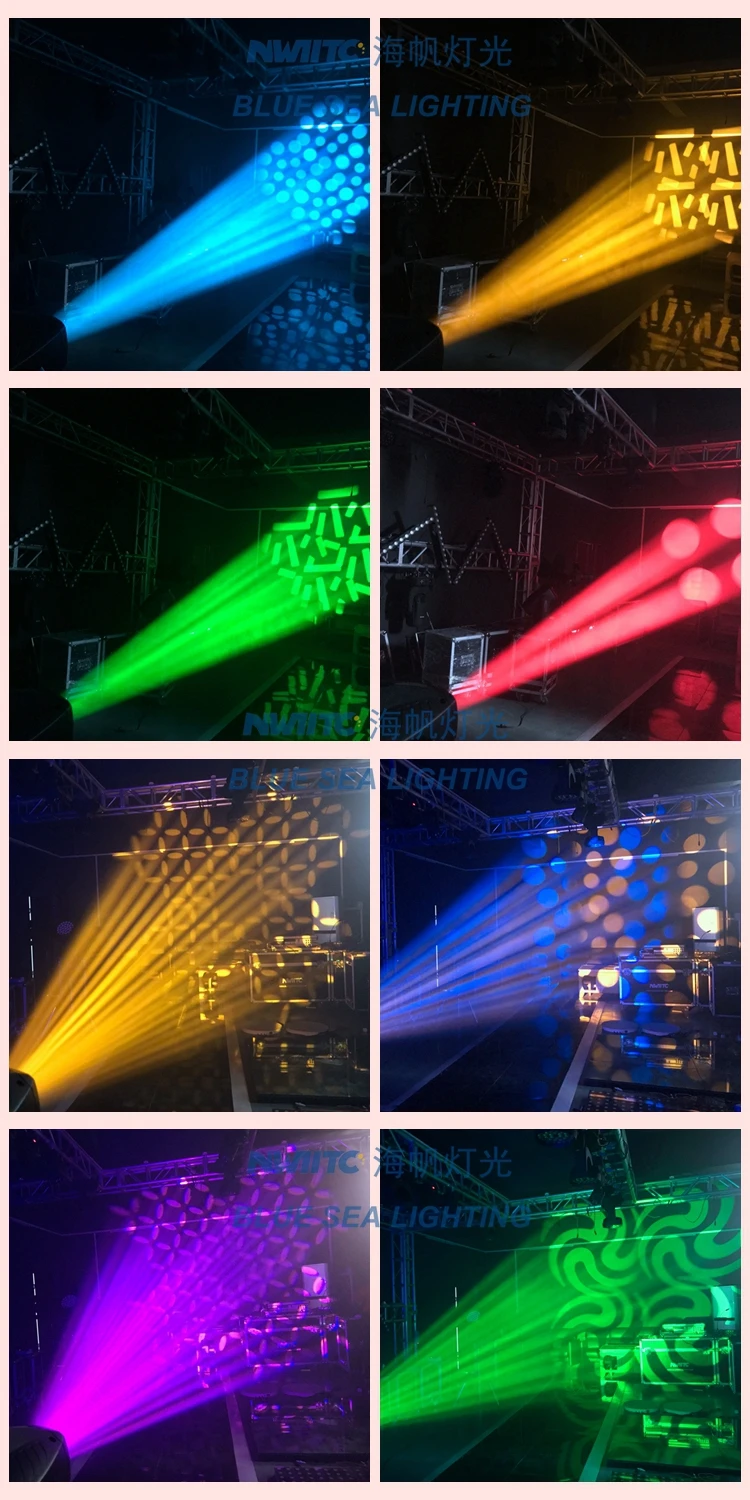 Pro dj bar stage dmx 200w led beam spot wash 3in1 moving head light