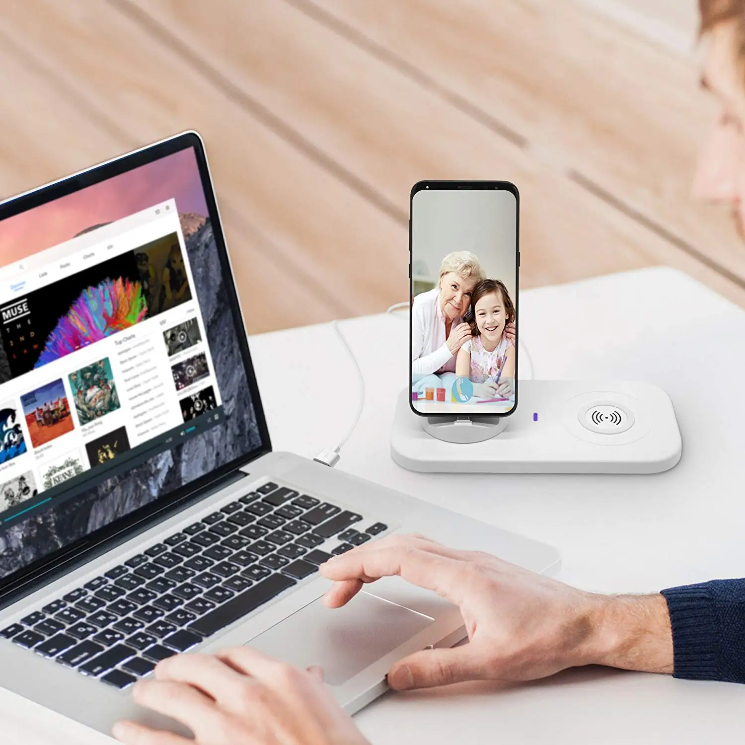 new technology 2019 qi wireless charger 3 in 1 fast wireless charger for mobile phone 