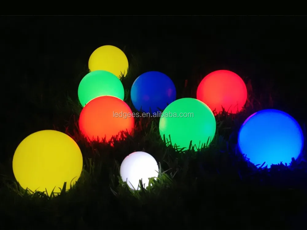 LED Light Up Glow Decoration Ball grass area