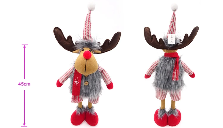 plush standing christmas moose