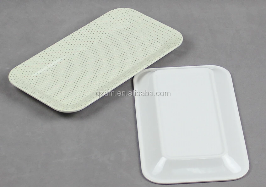 Decorative Melamine Rectangular Tray With Full Printing