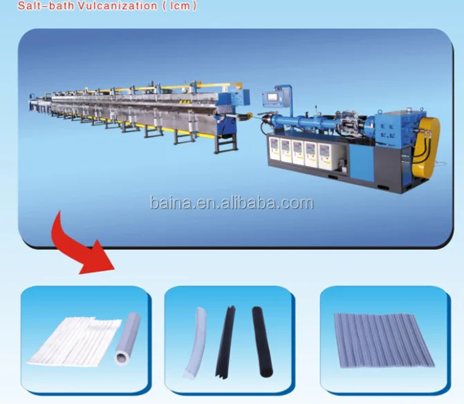 Foam Rubber Making 90(20d) Extruder Saltbath Curing Rubber Salt Bath