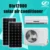 12000btu aire acondicionado DC 48v100% solarenergy alimentado de aire acondicionado solar