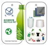 China direct textile factory 100% RPET recycled Pongee Fabric for women clothes