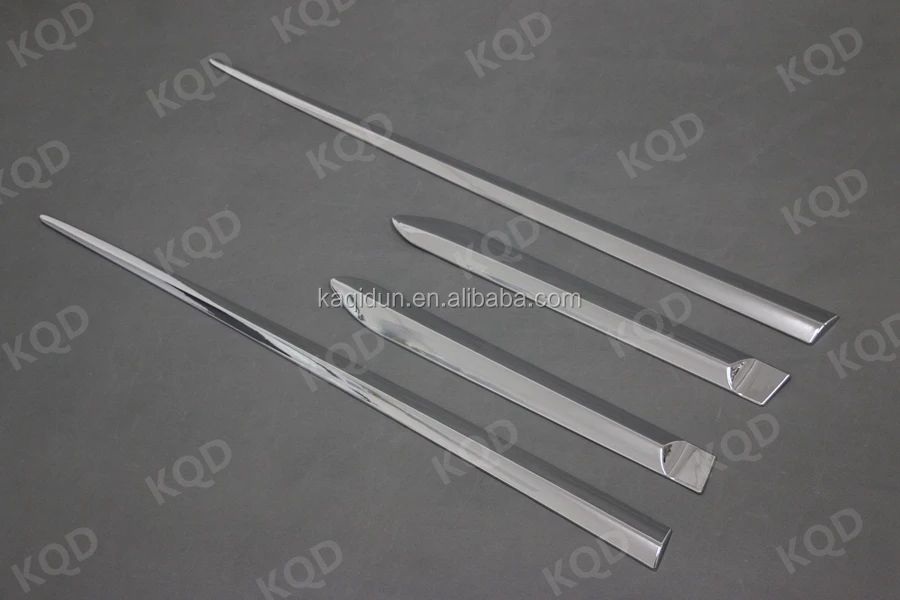 Chrome Side Door Garnish Molding Trim For Fi/jaz 2014 Car Body Side
