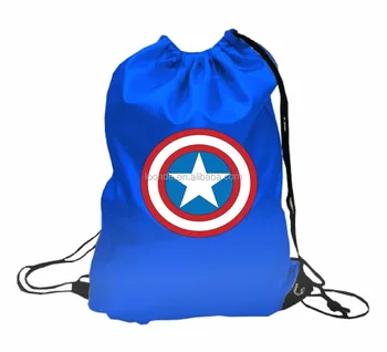 superhero drawstring backpacks