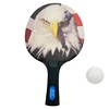 Brand Name Portable Wood Table Tennis Bat / Racket with Handle Basswood Paddle Set PingPong High Quality