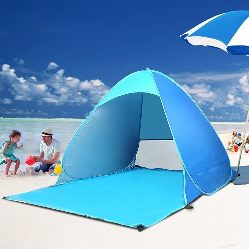 Automatic 2 Seconds Pop Up Beach Tent Instant Portable Quick Sun ...