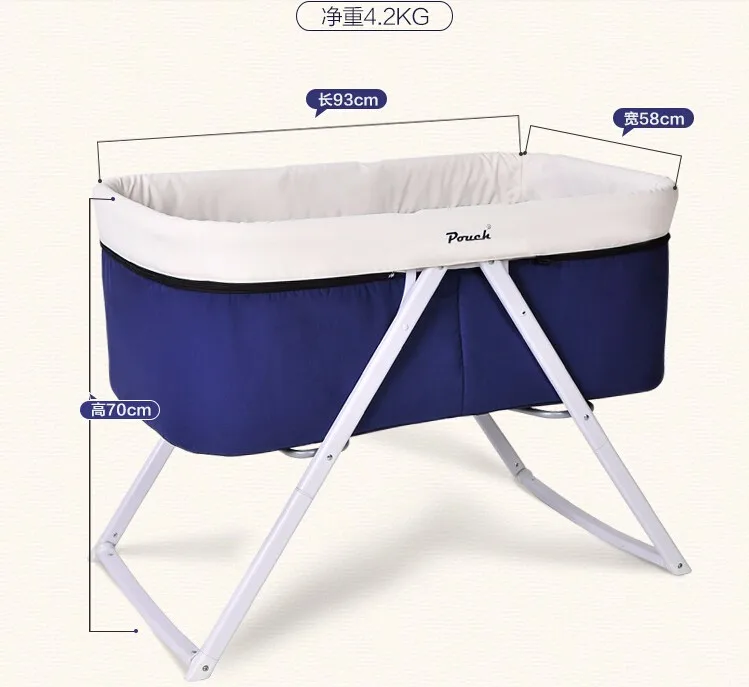 2018 New Design Pouch Baby Travel Crib/cot,Infant Travel Bed/sleeper