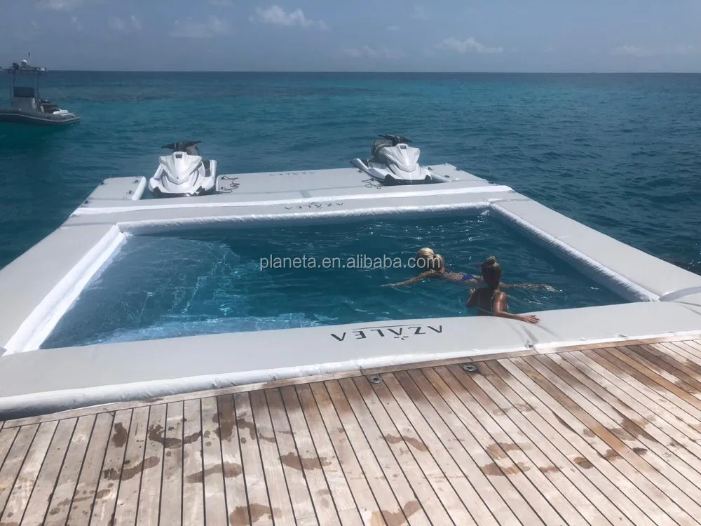 Dwf Material Inflatable Sea Floating Pool For Yacht Play Jellyfish