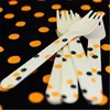 Spotty Wooden Forks Party Tableware Made from Natural Birch