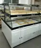 Manufacture modern corner showcase cabinet stand, bread display rack