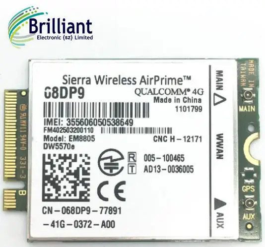 DELL Sierra Wireless AirPrime 68DP9 EM8805 DW5570e WWAN HSPA NGFF CARD 68DP9