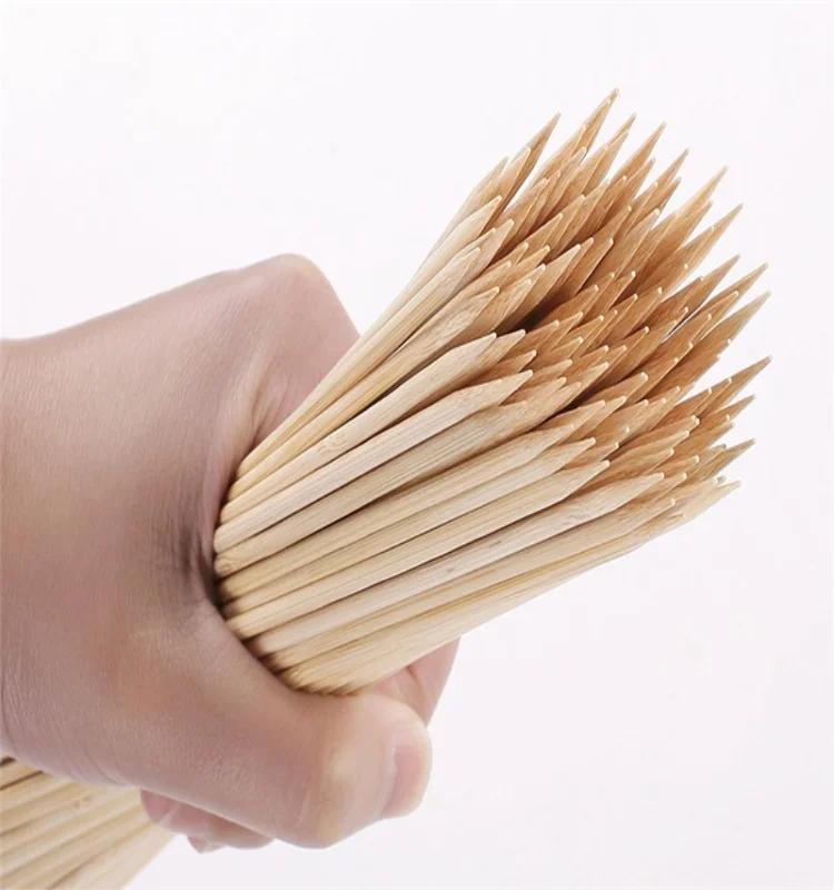 High Quality Ecofriendly Bbq Natural Craft Thin Bamboo Sticks Selling