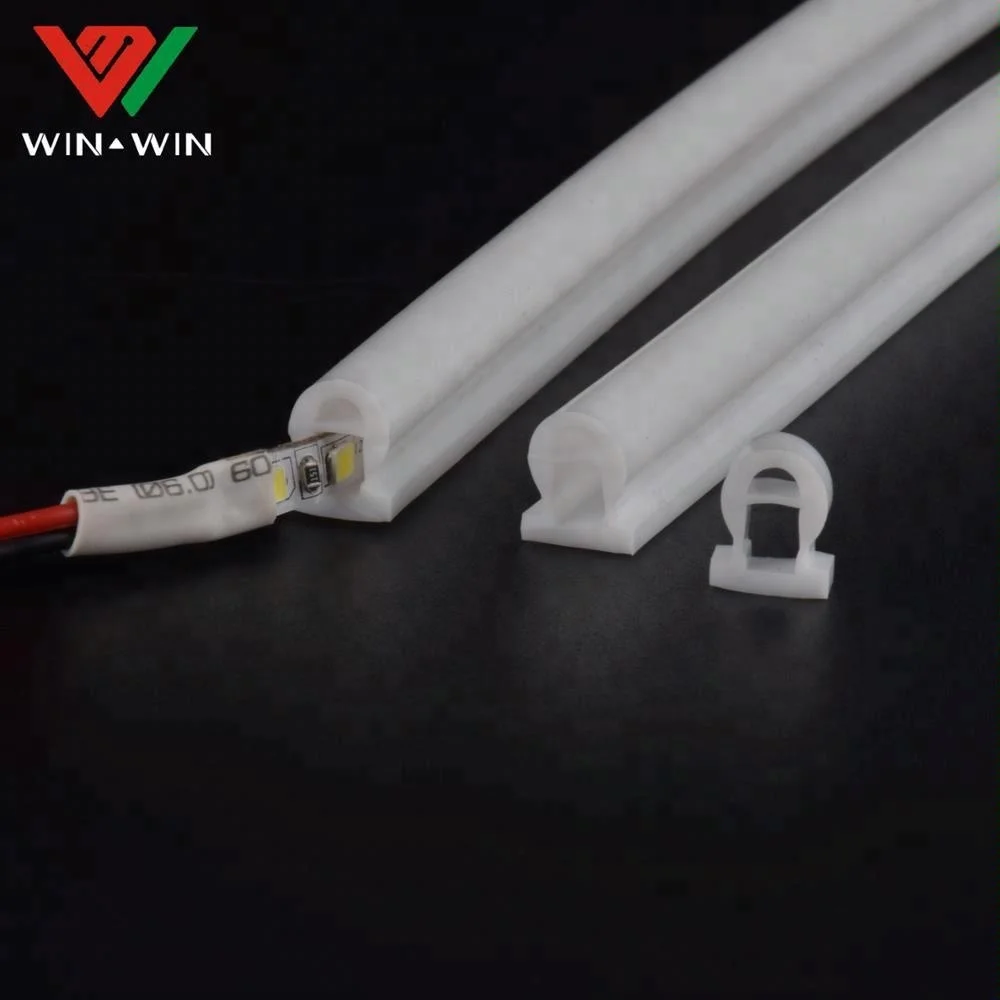 White Transparent 5Mm Silicone Tube For Led Strip Light