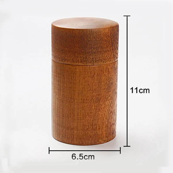 Tea Coffee Gift Round Wood Box