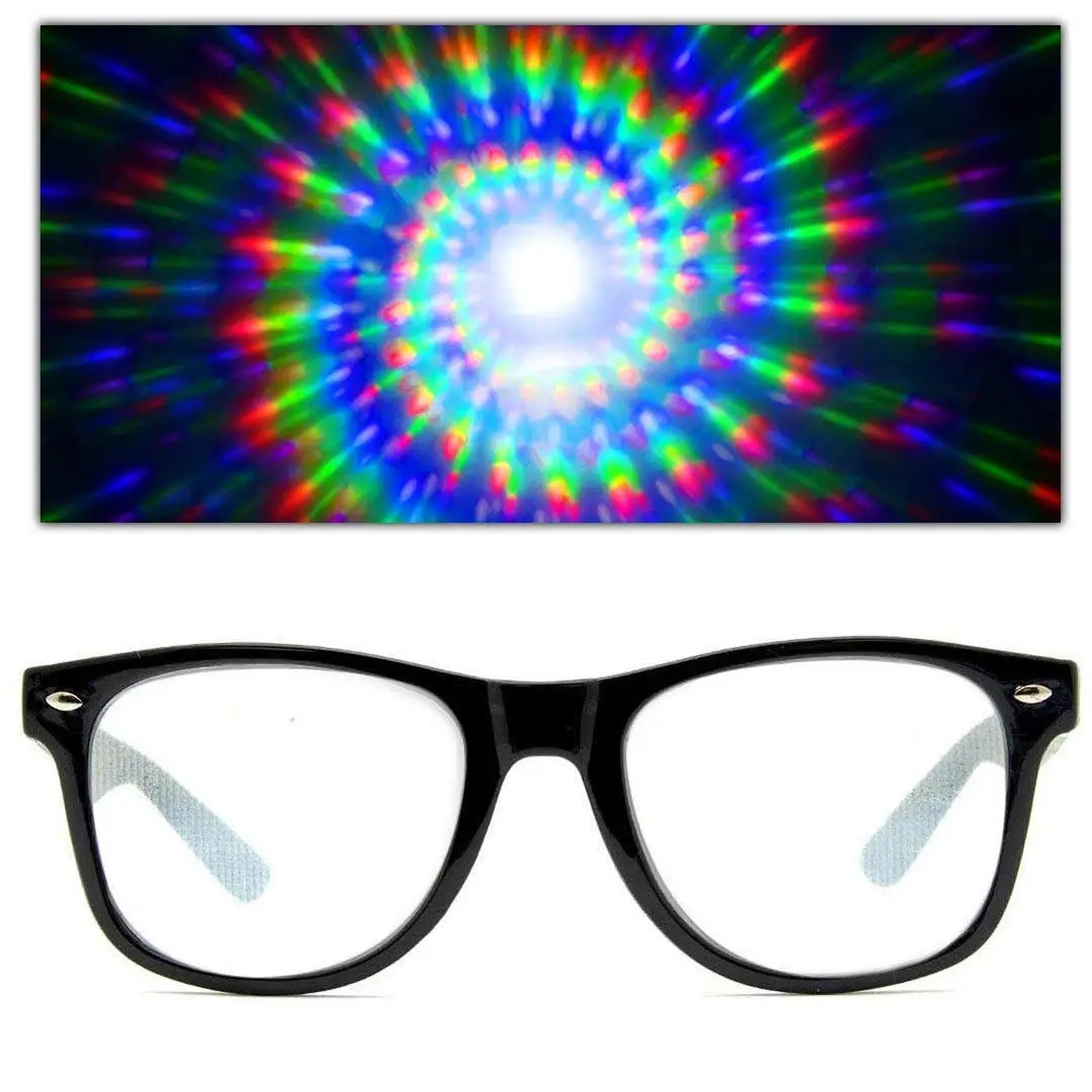 Package of 500 Linear 1000 Line//Millimeters Rainbow Symphony Diffraction Grating Glasses