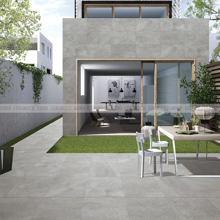 Foshan Grays Anti Slip R11 20mm Thickness Full Body Outdoor Porcelain Tiles For Driveway Eb26617