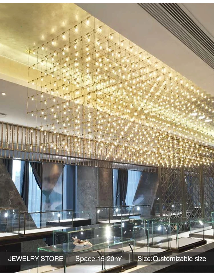 Modern Customizable led crystal european suspension luxury glass chandelier ceiling lamp