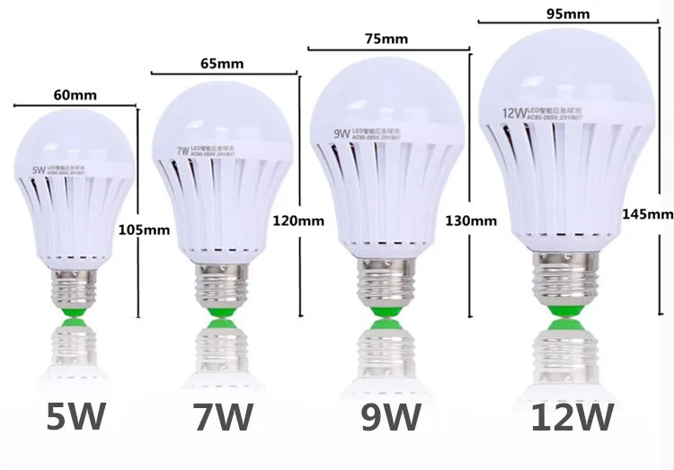 Automatic Charging Led Emergency Bulb 5w Cool White Rechargeable
